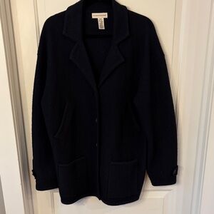 Men’s Evan Picone Classic Black Wool Sweater/Blazer